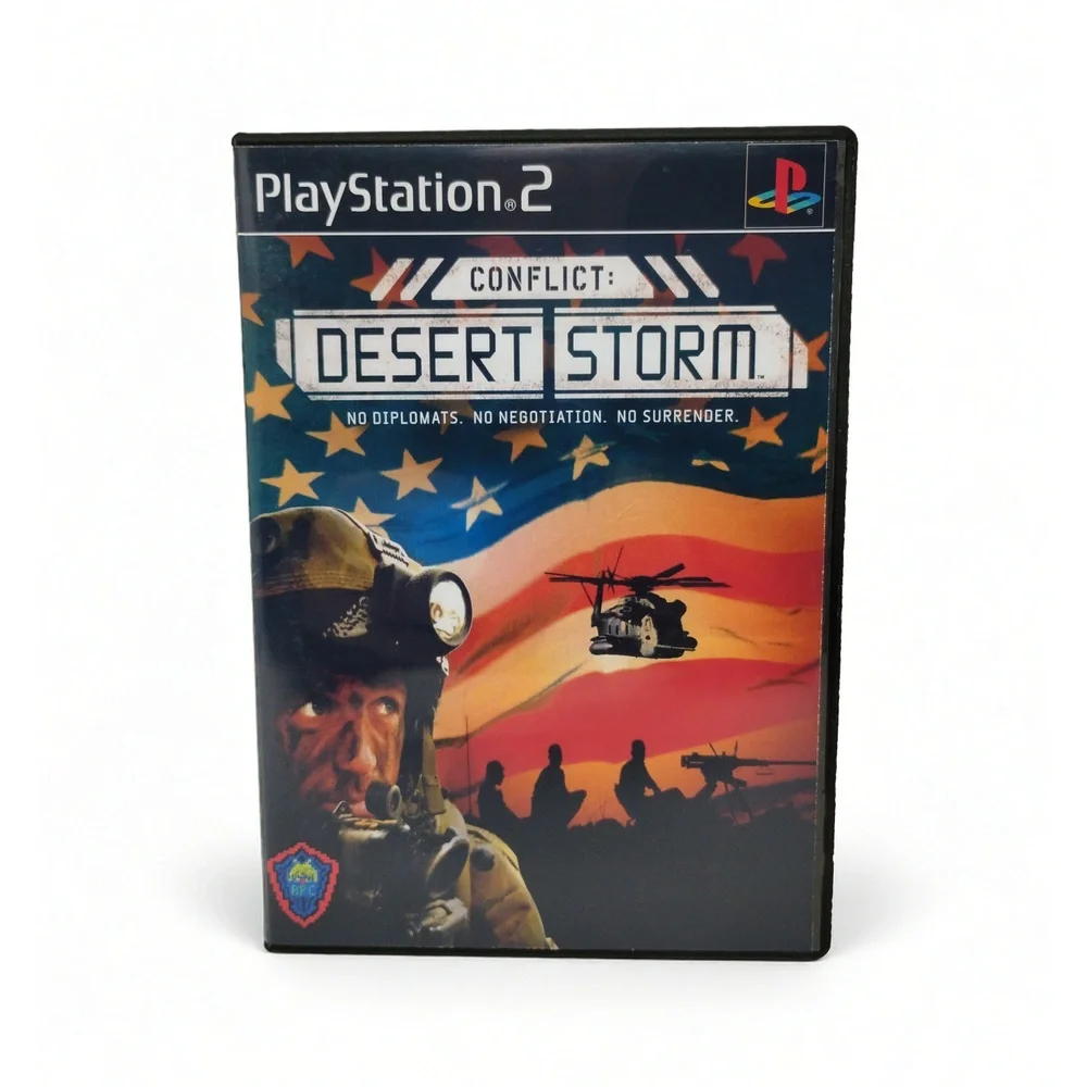 Conflict Desert Storm Sony PlayStation 2 Video Game Tactical Shooter 2002 NTSC